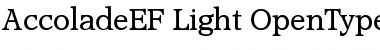 AccoladeEF Light Font