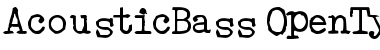 Download AcousticBass Font