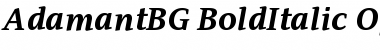 Adamant BG Bold Italic