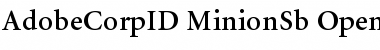 Adobe Corporate ID Minion Semibold Font
