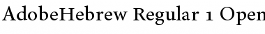 Adobe Hebrew Regular Font