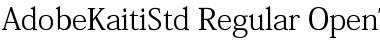 Download Adobe Kaiti Std Font