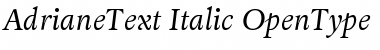Adriane Text Italic