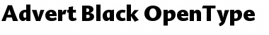 Advert Black Regular Font