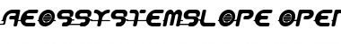Aeos SystemSlope Font