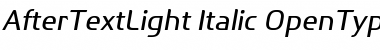 After Text Light Italic