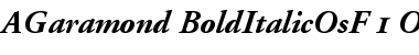 Adobe Garamond Bold Italic Oldstyle Figures Font