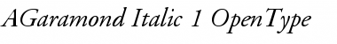 Adobe Garamond Italic Font