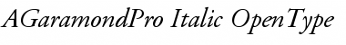 Adobe Garamond Pro Italic Font