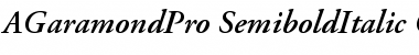 Adobe Garamond Pro Semibold Italic Font