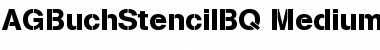 Download AG Buch Stencil BQ Font