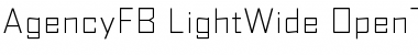 AgencyFB LightWide Font