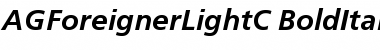 AGForeignerLightC Bold Italic