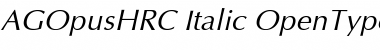 AGOpusHRC Italic Font
