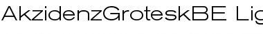 Berthold Akzidenz Grotesk BE Light Extended Font