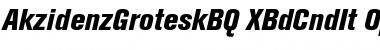 Akzidenz-Grotesk BQ Extra Bold Condensed Italic