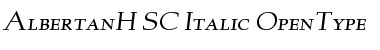 Download AlbertanH-SC-Italic Font