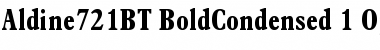 Aldine 721 Bold Condensed