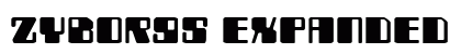 Zyborgs Expanded Expanded Font Zyborgs Expanded Expanded Font Preview