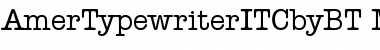 ITC American Typewriter Medium Font