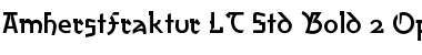 AmherstFraktur LT Std Bold Regular Font