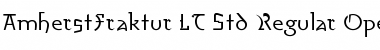 AmherstFraktur LT Std Regular Regular Font