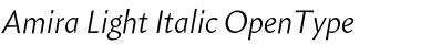 Amira Light Italic Font