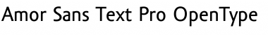 Amor Sans Text Pro Regular Font