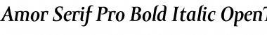 Amor Serif Pro Bold Italic