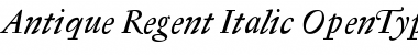 Antique Regent Italic Font