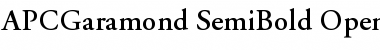 Download APCGaramond-SemiBold Font