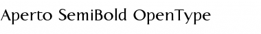 Download Aperto SemiBold Font
