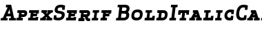 Download Apex Serif Bold Italic Caps Font