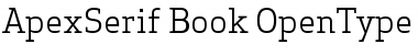 Apex Serif Book Regular Font