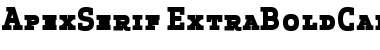 Apex Serif Extra Bold Caps Regular Font