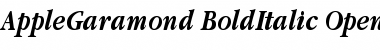 Apple Garamond Bold Italic
