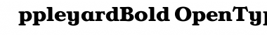 AppleyardBold Regular Font