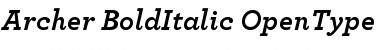 Archer Bold Italic Font