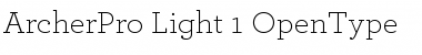 ArcherPro Light Font