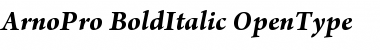 Arno Pro Bold Italic Font