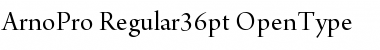Arno Pro Regular 36pt Font