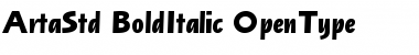 Arta Std Bold Italic Font