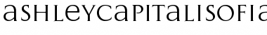 AshleyCapitaliSofia Regular Font