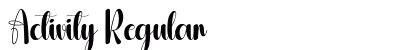 Activity Regular (OpenType) Font Preview Activity Regular (OpenType) Font Preview