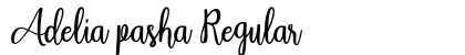 Adelia pasha Regular (OpenType) Font Preview Adelia pasha Regular (OpenType) Font Preview