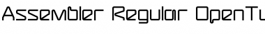 Assembler-Regular Regular Font