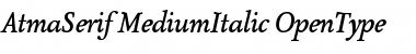 Download AtmaSerif-MediumItalic Font