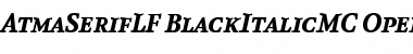 Download AtmaSerifLF-BlackItalicMC Font