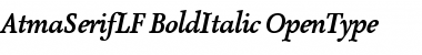 Download AtmaSerifLF-BoldItalic Font