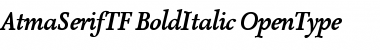 Download AtmaSerifTF-BoldItalic Font